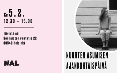 Asumisen ajankohtaispäivä keskiviikkona 5.2. 12.30-16.00 Tiivistämössä osoitteessa Sörnäisten rantatie 22